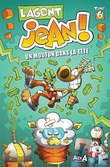 L'agent jean! Tome 6 saison 1 : Un mouton dans la tête livre jeunesse, librairie jeunesse, le zèbre à pois