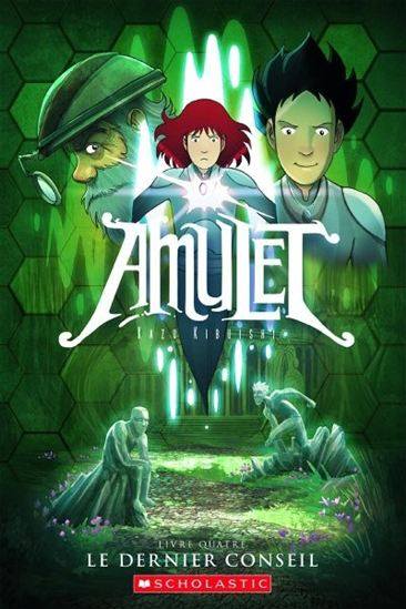 Amulet : #4 Le Dernier conseil BD 🦓 Librairie jeunesse le Zèbre à pois livre jeunesse, livre enfant, librairie jeunesse, librairie en ligne 🦓 Librairie jeunesse le Zèbre à pois