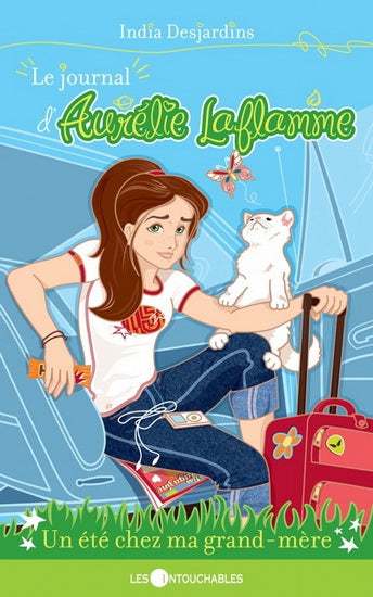 Le journal d'Aurélie Laflame : #3 Un été chez ma grand-mère livre jeunesse, librairie jeunesse, le zèbre à pois