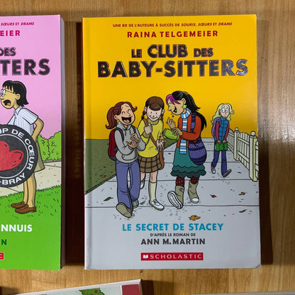club Baby-Sitters : #2 Le Secret de Stacey Librairie jeunesse le Zèbre à pois livre jeunesse, livre enfant, librairie jeunesse, librairie en ligne Patricia Rioux pour la librairie jeunesse le Zèbre à pois